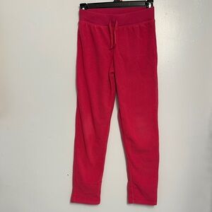 Kids Bright Pink Fleece Pants
